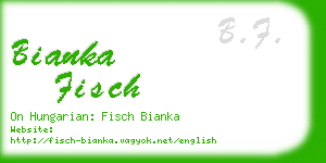 bianka fisch business card